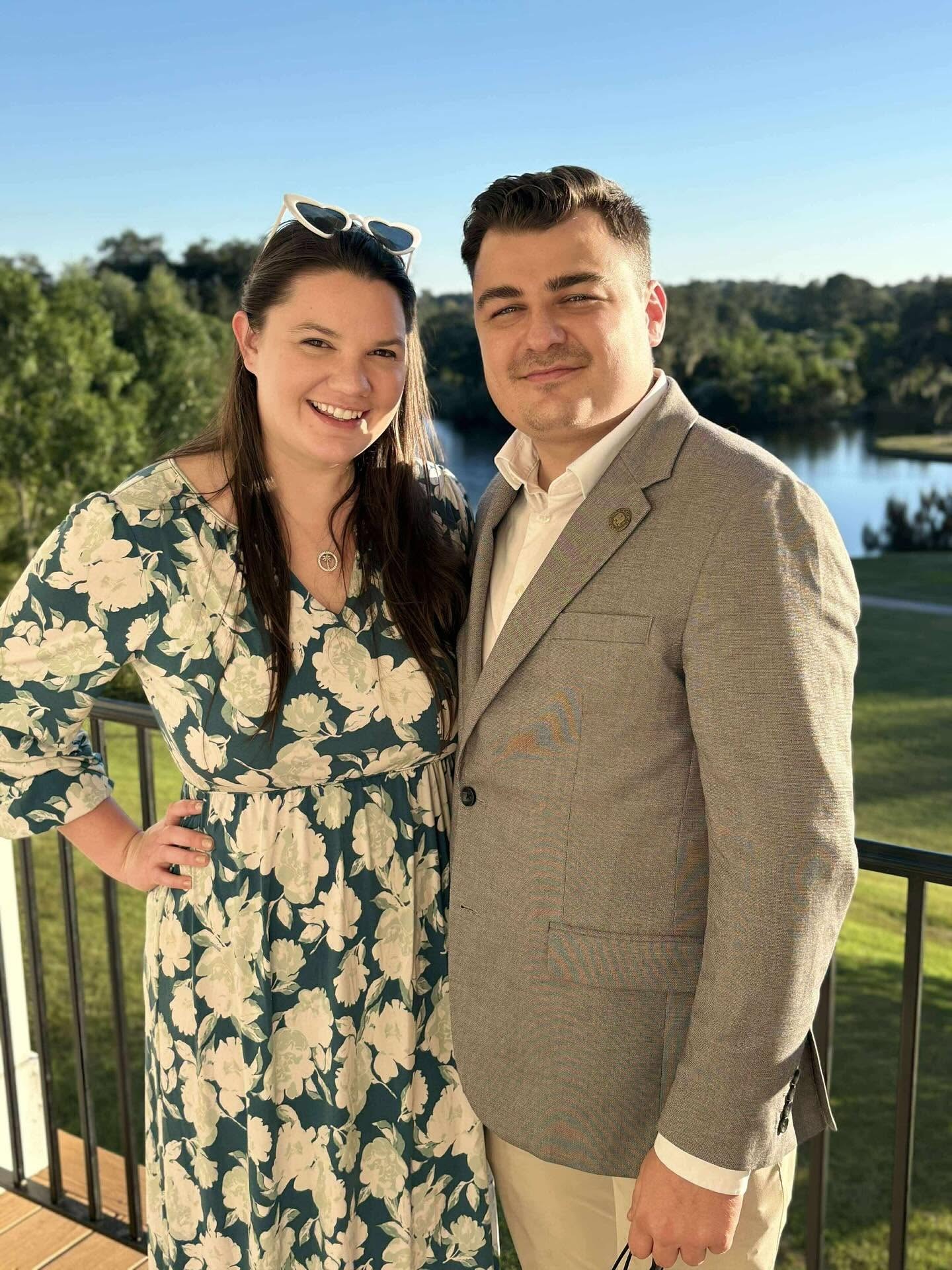 CJ Westfall and his wife